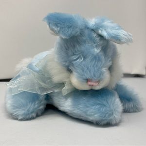 Kids Preferred Plush Easter Bunny Plush Pals 9” Blue White 2004 Retired